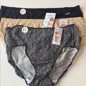 Jockey Assortment of Panties 3 Pairs. Size XXL / 9